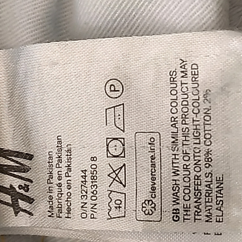 H&M Slim Straight Jeans Denim Blue Sz 31 UniSex EPLC - Picture 11 of 15
